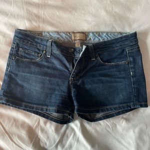 Paige denim low rise shorts size 28